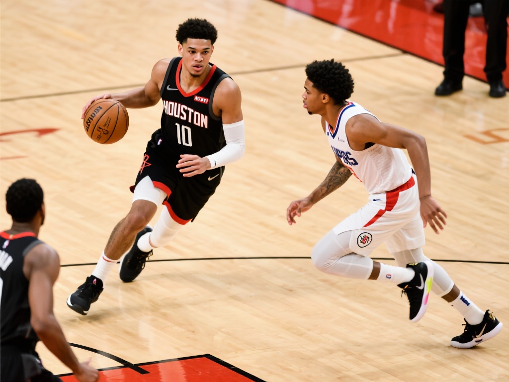 申京妙传伊森空切轻松上篮得分 从比赛录像可以发现,当申京拿球时,他并没