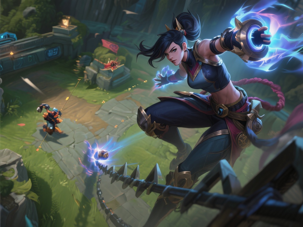 在《英雄联盟》等MOBA游戏中，蔚以其强